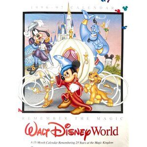 Vintage 1996-97 Walt Disney World Calendar Celebrating 25 Years